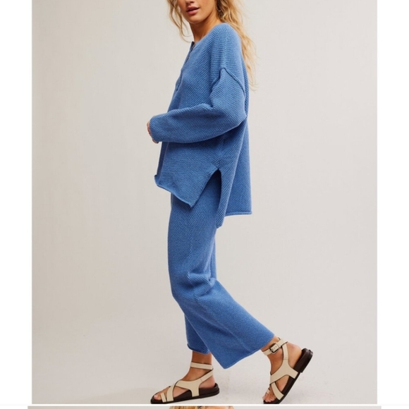 Free People Coastal Blue Hailey Set - Picture 2 of 5
